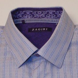 ZAGIRI colorful striped men dress shirt